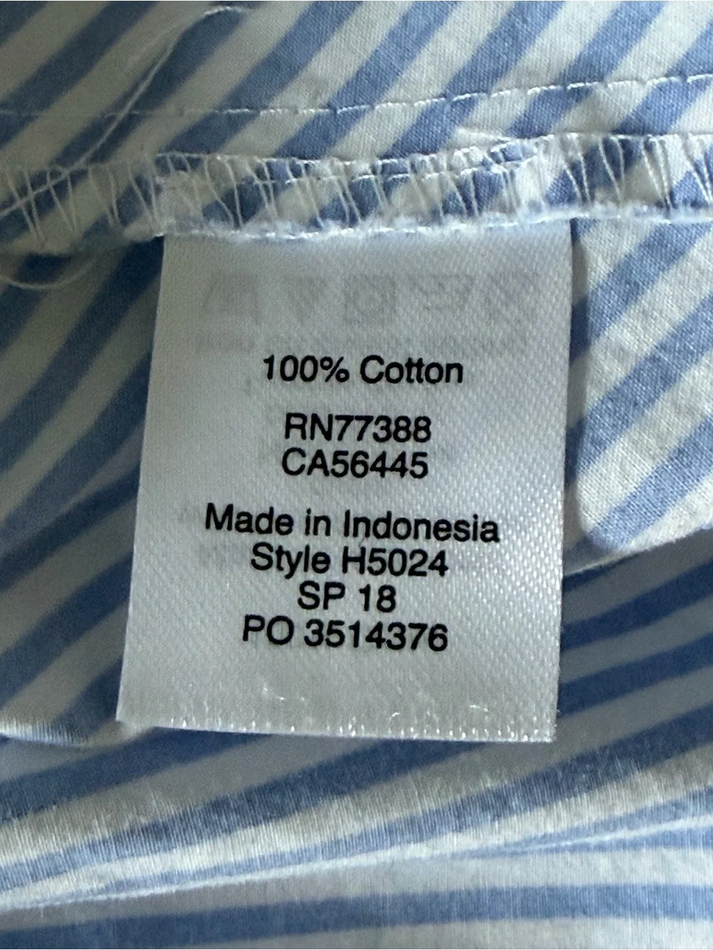 J. Crew Blue & White Cotton Striped Hampton Style Bow Tie Back Peplum Sz Small